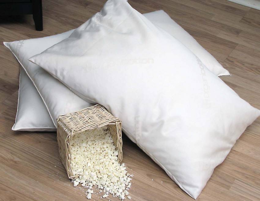 natural shredded rubber pillow