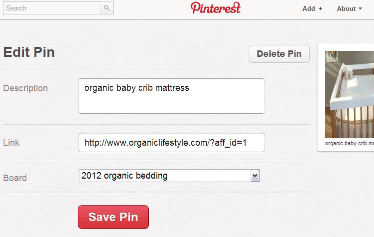 Pinterest edit image affiliate