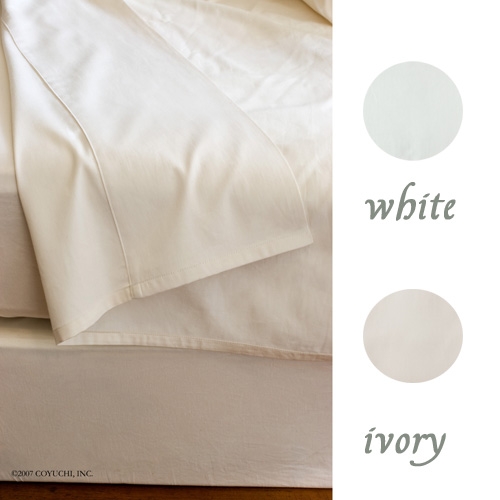 DISCOUNT OFF Sateen White & Ivory Pillowcase Pair